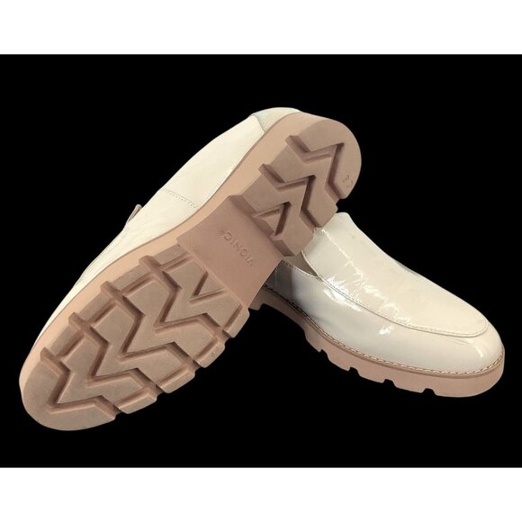 VIONIC Kensley Ivory Patent Leather Arch Support Loafers Womens Size 9 W Preppy - Picture 6 of 8
